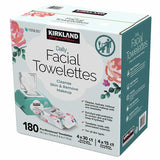 Kirkland Signature Daily Facial Towelettes, 180 Count - All Skin Types