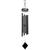 Stylecraft Harmonically-Tuned Aluminum Tubes Wind Chime, 8.9" Dia. x 61.4" H