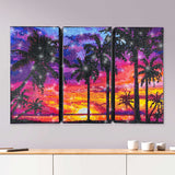 ArtSkills Brilliant Art Diamond Painting Kit, 3 Panel Wall Art Set