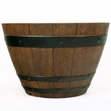 Southern Patio 22" Woodford Barrel Planter, 2-pack