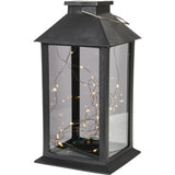 Merkury Outdoor Solar Mirrored LED Firefly Lantern, 11x5.5x5.5"