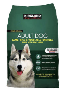 Kirkland Signature Adult Dog Lamb, Rice & Vegetable Formula Dog Food 40 lb.