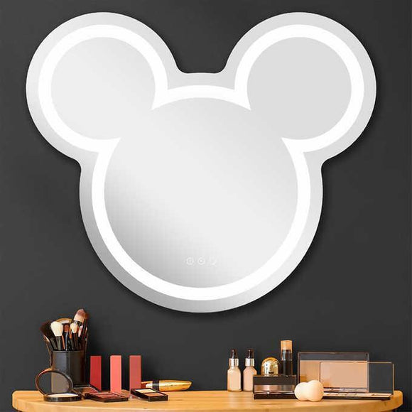 Disney Mickey Mouse Smart Wifi LED Wall Mirror, 1.4” W x 28” L x 24” H