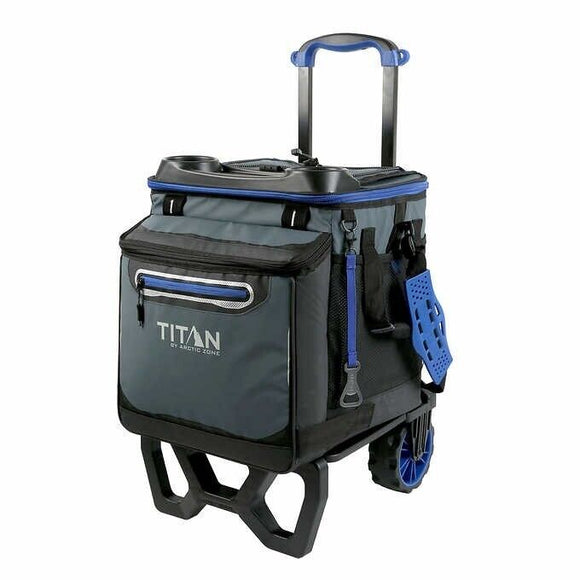 Titan Deep Freeze 60 Can Collapsible High-Performance Insulation Rolling Cooler