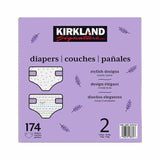 Kirkland Signature Diapers Sizes 1-2, W/ Exclusive Health and Outdoors Wipes