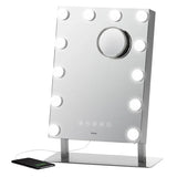 iHome 12” x 16” Hollywood Pro Mirror with Bluetooth, iCVBT15 Mirror with 3 Color