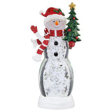 19.4” H Snowman Lantern with LED Lights