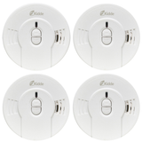 Kidde I9010 Battery Operated Smoke Alarm, 4-Pack Ten-Year Life Smoke Alarm