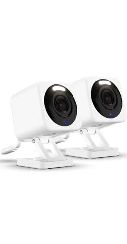 Wyze Cam v4 2.5K QHD Wired Indoor/Outdoor Security Camera, 2-pack