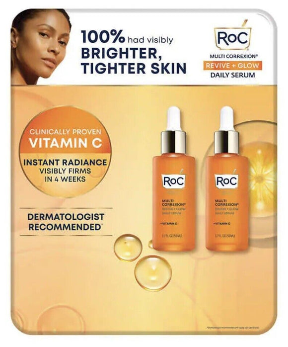 RoC Multi Correxion Revive & Glow Vitamin C Serum, 2-pack, 1.7 oz