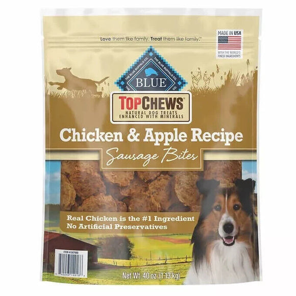 Top Chews Chicken & Apple Recipe 100% Natural Dog Treats, 2.5 lbs