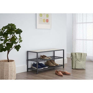 TRINITY 3-Tier Shoe Bench, 36"W x 13.2"D x 18"H