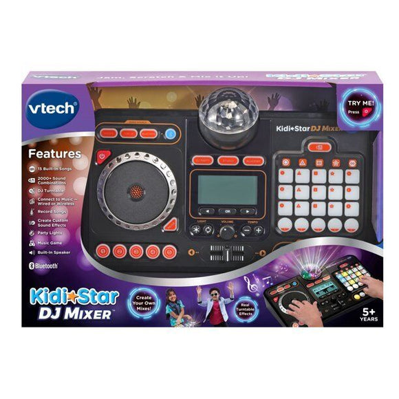VTech KidiStar DJ Mixer Sound-Mixing Music Maker With Party Lights
