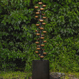 65" Cascading Cup Fountain, 31 Cascading Cups Creat Waterfall Sound