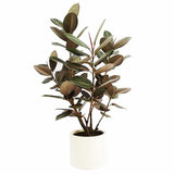 GG Hunter 48" Faux Rubber Tree, 31" L x 31" W x 48" H