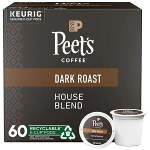 Peet’s Coffee House Blend K-Cup Pod, 60-count Dark Roast