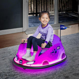 Flybar 12V GLOW Bumper Car, 4 Years - 9 Years, Spins 360 Degrees