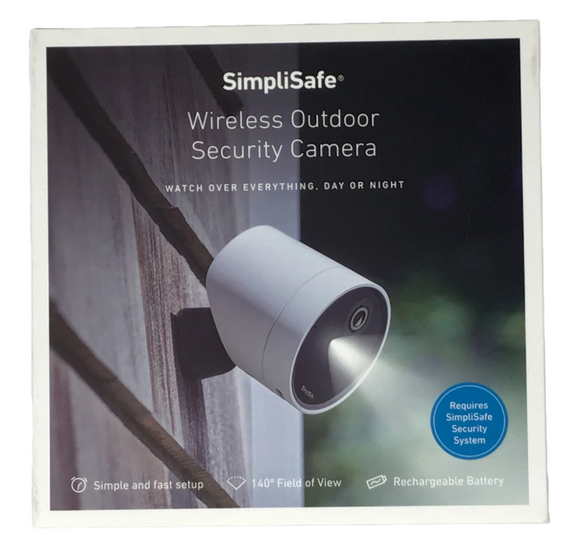 SimpliSafe Outdoor Wireless 1080p 2-Way Audio Day-and-Night Security Camera