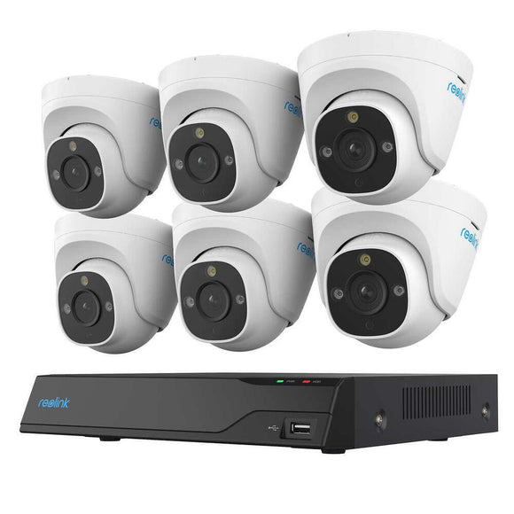 Reolink 8-Channel 4K+ UHD 12MP 6-Cam Wired Security System