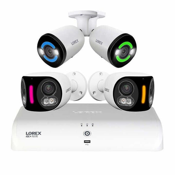 Lorex Fusion NVR with 2 Panoramic Lens and 2 Bullet Cameras