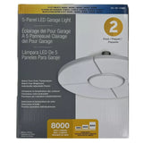 Global Value Lighting 5-panel LED Garage Light, 2-pack