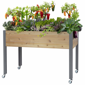 CedarCraft Self-watering Wood Planter, 21"x47"x32"