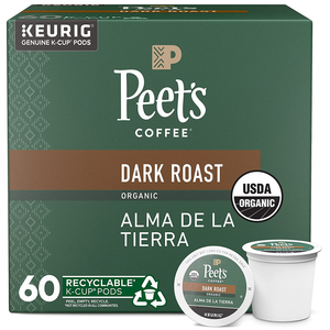 Peet's Coffee Organic Alma de la Tierra K-Cups, 60 Cups