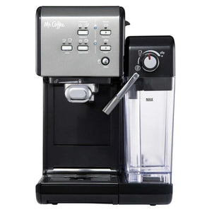 Mr. Coffee One-Touch 19 Bar Pump Programmable Espresso Maker Machine, CoffeeHouse Espresso and Cappuccino Machine