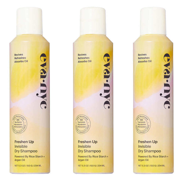 Eva NYC Freshen Up Invisible Dry Shampoo, 3 Pack