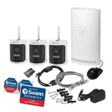 Swann  AllSecure600 2K Wireless Security 3-Cam Kit with 64GB Storage Hub Tower and Spotlights