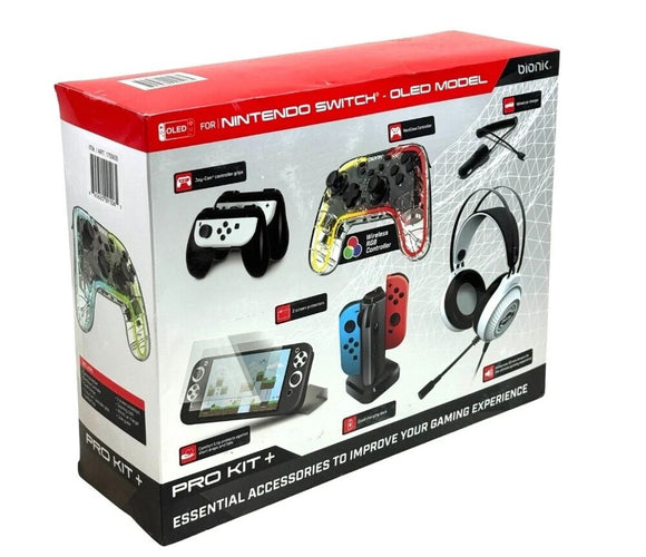 Bionik Pro Kit Plus Essential Accessories For Nintendo Switch OLED