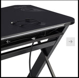 DPS Radius 60” Gaming Desk with Carbon-Fiber Pattern, 32.7 in. x 59.6 in. x 30.2 in.