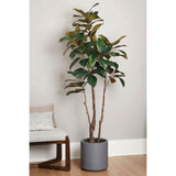 CG Hunter Faux 6.5’ Magnolia Tree, 40" L x 40" W x 77.9" H