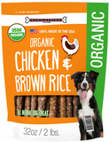 Chewmasters Organic Chicken & Brown Rice Dog Treats, 2-count