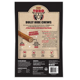 Cadet Toro Bully Hide Sticks All-Natural Dog Chews, 9"-12" (Pack of 12)