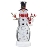 19.4” H Snowman Lantern with LED Lights