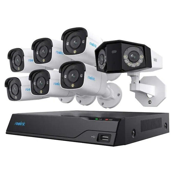 Reolink 8 Channel NVR PoE Smart Security System, 6x 12MP Bullet Camera PoE Camera