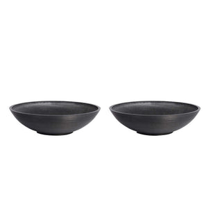 Veradek Trento Bowl Planter, 2- pack 24" x 24" x 6" Lane Round Bowl Plant Pots