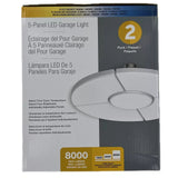 Global Value Lighting 5-panel LED Garage Light, 2-pack