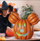 Disney 20" Mickey Pumpkin with Lights and Music, Light Up Jack O Lantern