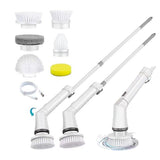 Electric Spin Scrubber Rechargeable Cordless Cleaning Brush with 6 Brush Heads