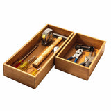 Seville Classics 10-piece Bamboo Storage Box Organizer Set