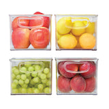 iDesign Linus Plastic Fridge/Pantry Kitchen Organizer Bins, Set of 4