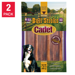 Cadet Bully Stick, 2-Pack 9"-12"