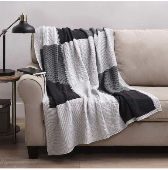 Allied Home Sweater Knit Throw, 60