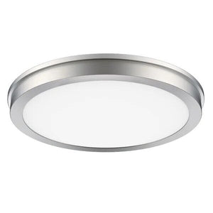 Energetic Lighting 14" LED Flush Mount Light Fixture, 1560 Lumens Brushed Nickel