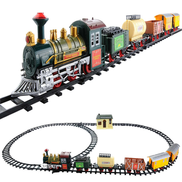 Lighted Animated Continental Express Train Set,  18-Pc.
