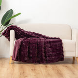 Berkshire Collection Faux Fur Throw, 60” x 70” Machine Washable or Dry Clean