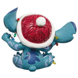 Jim Shore 14.7" Holiday Disney Stitch with Santa Hat, Alien Creature Ensnared