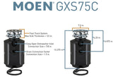 Moen GXC75C Host Series Garbage Disposal